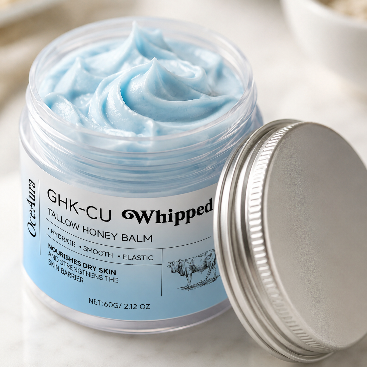 GHK-Cu Copper Peptide Beef Tallow Balm
