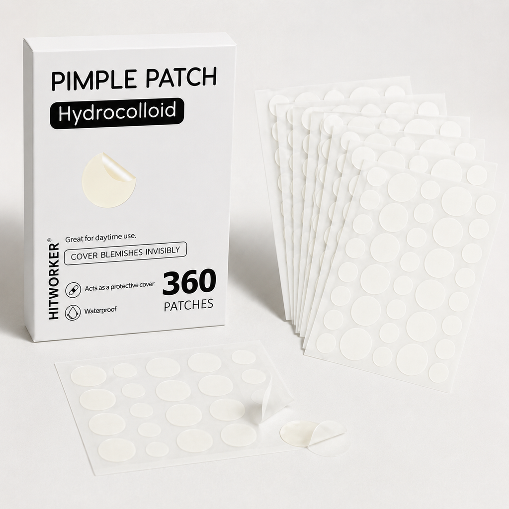 Invisible Hydrocolloid Acne Patches – 360 Count