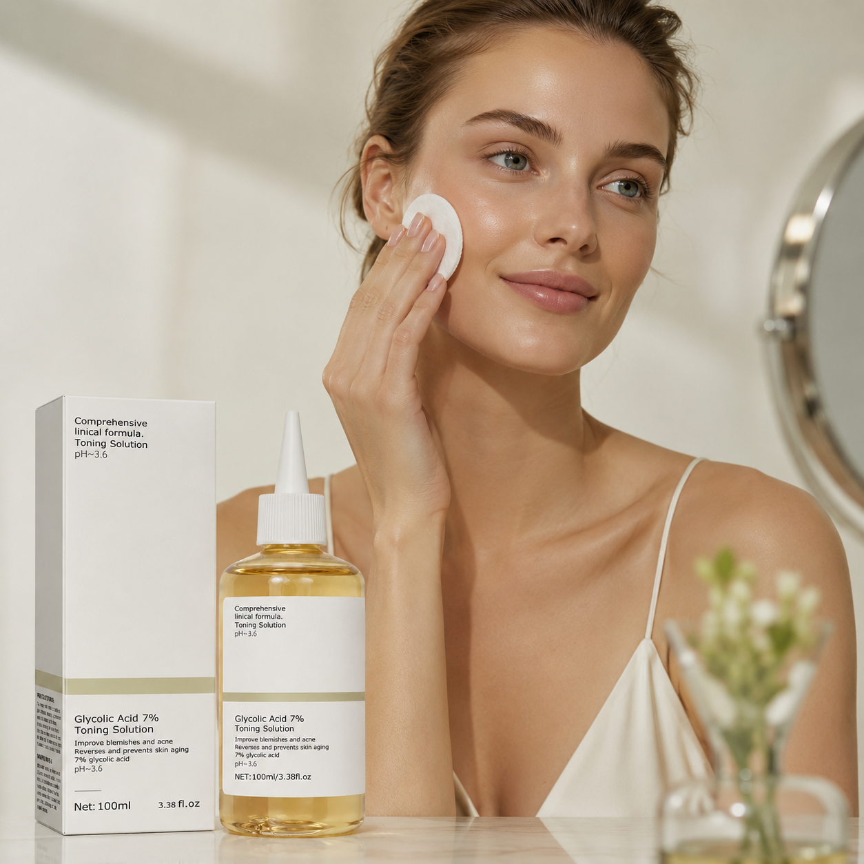 Glycolic Acid 7% Exfoliating Toner – Brightening & Skin-Smoothing Facial Solution, 100ml